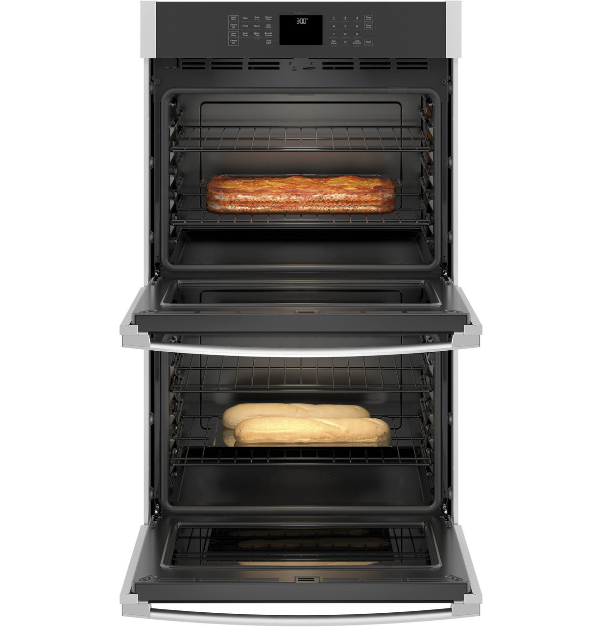GE® 30" Smart Built-In Self-Clean Double Wall Oven