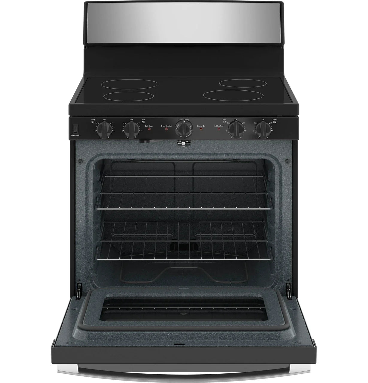 GE® ENERGY STAR® 30” Free-Standing Electric Radiant Smooth Cooktop Range