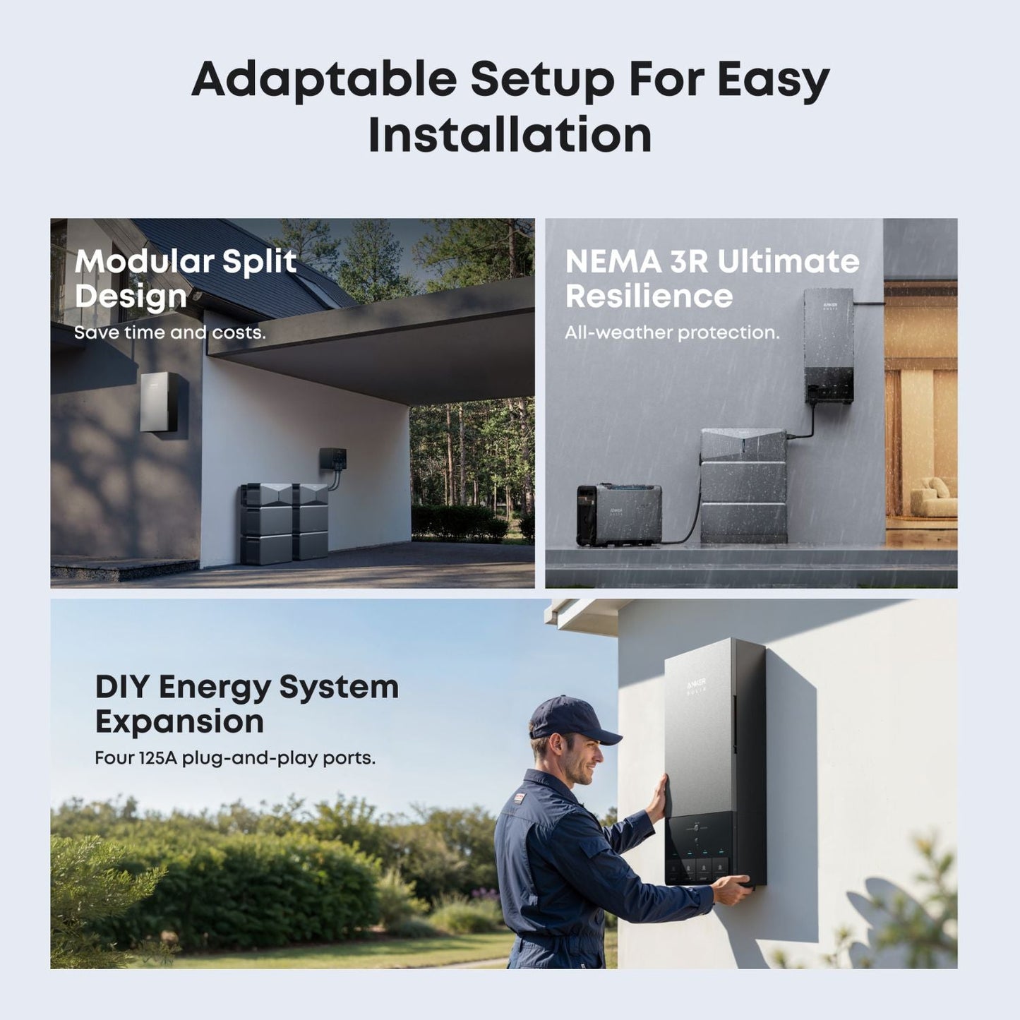 Anker SOLIX Power Dock | For E10 Automatic Backup Kit | 10-30 kW Turbo Output | Smart Grid & Storm-Guard