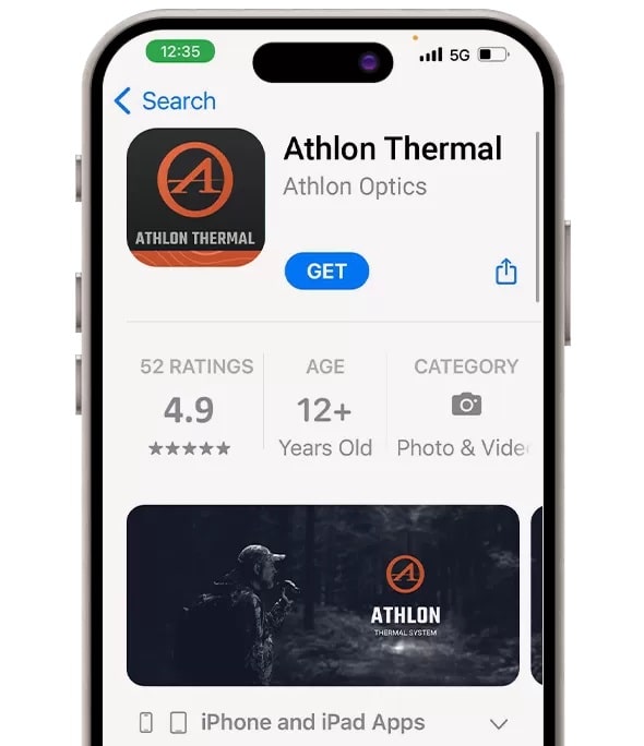 Athlon Cronus 2.6-10.4x ATS 35ML-400 Thermal Monocular
