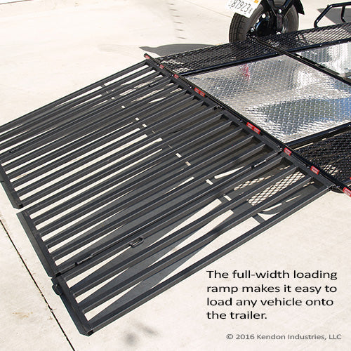 Trike and Spyder Ride-Up SRL Stand-Up Motorcycle Trailer