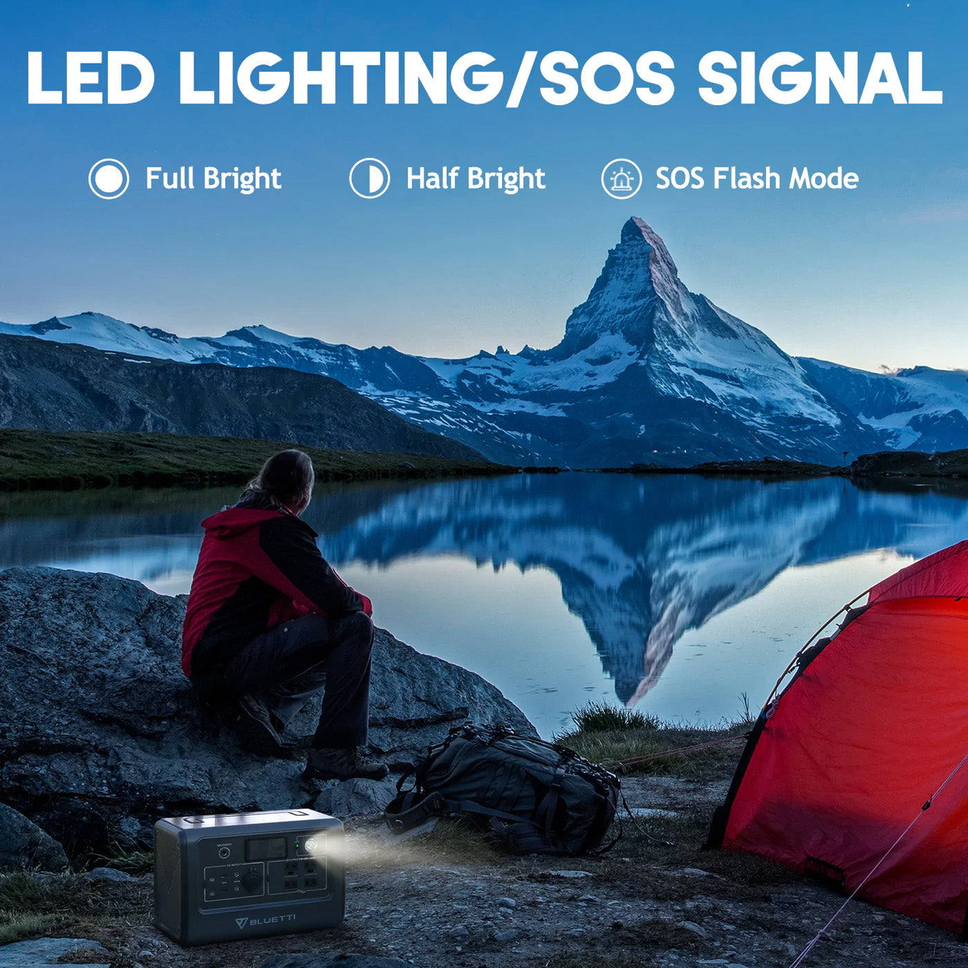 BLUETTI EB70S Portable Power Station | 716Wh | 1400W | 200W Solar Input