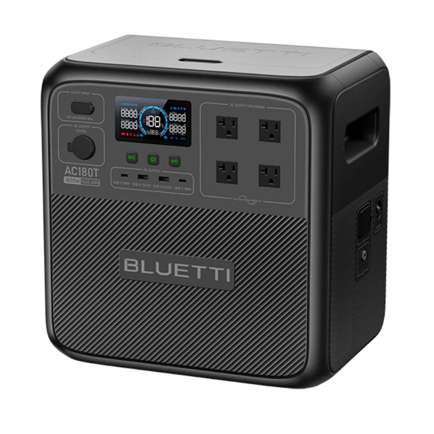 BLUETTI AC180T Portable Power Station | 1433Wh | 2700W | 500W Solar Input