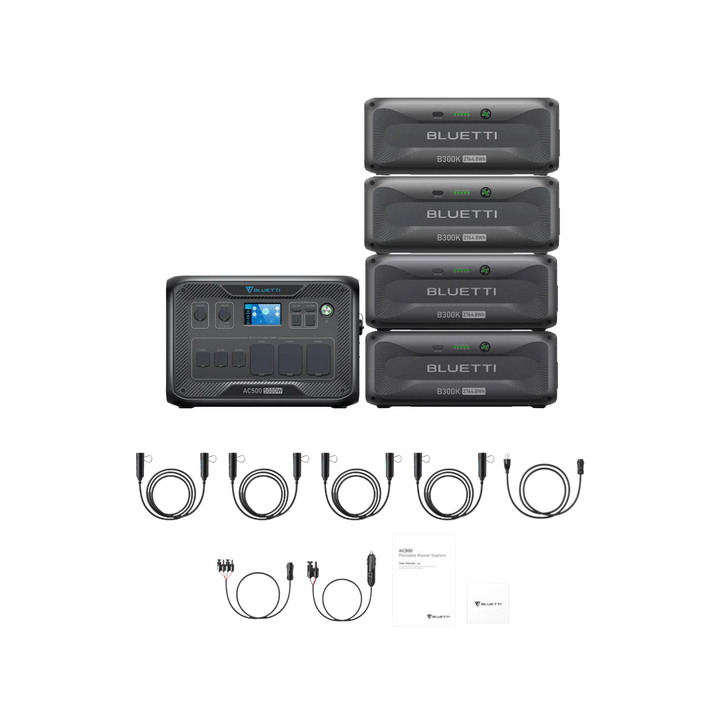 BLUETTI AC500 Home Battery Backup Generator | 3072Wh | 5000W | 3000W Solar Input