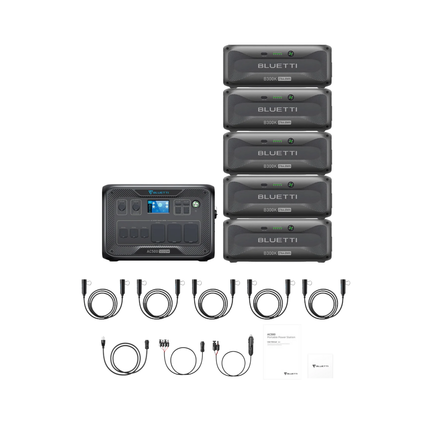 BLUETTI AC500 Home Battery Backup Generator | 3072Wh | 5000W | 3000W Solar Input