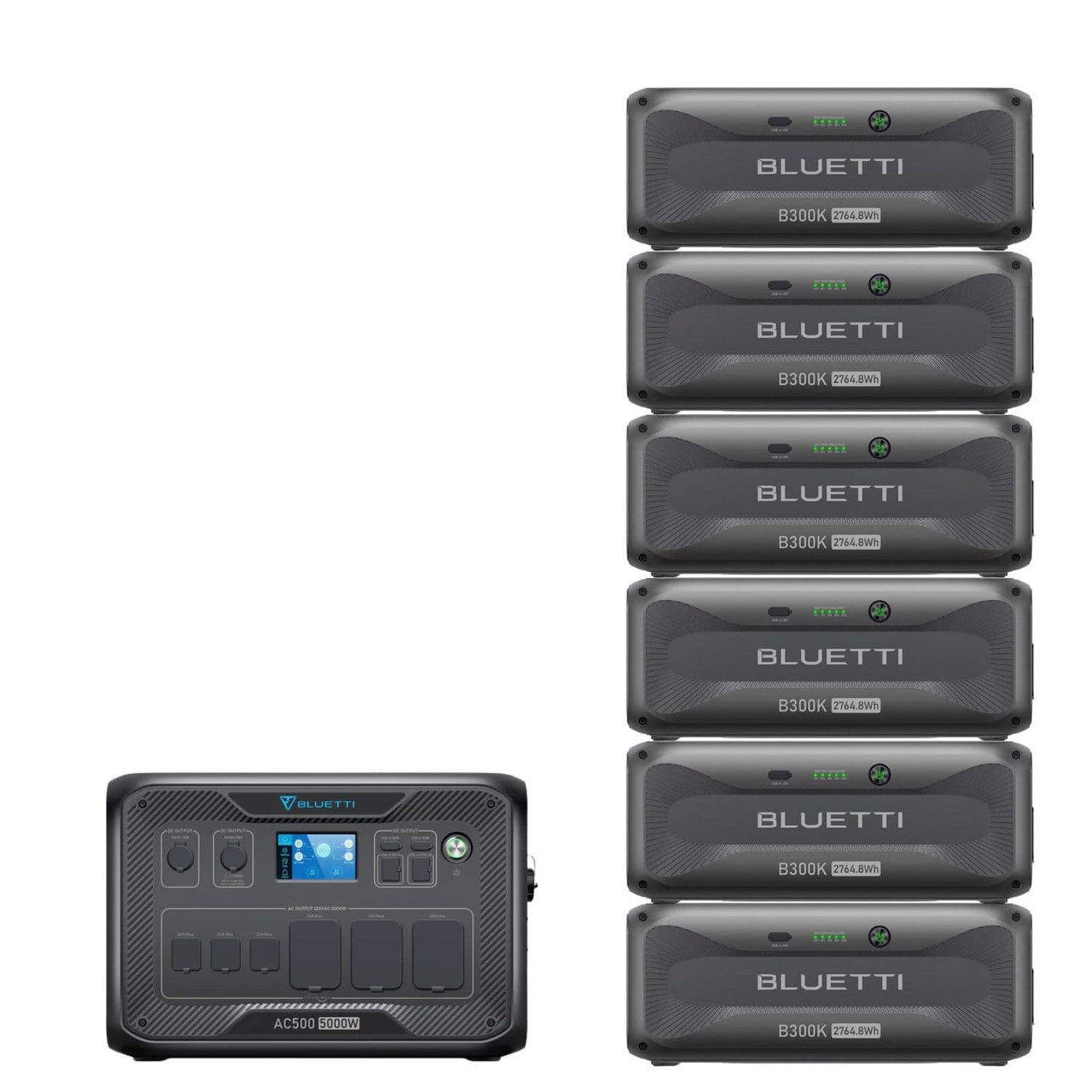 BLUETTI AC500 Home Battery Backup Generator | 3072Wh | 5000W | 3000W Solar Input