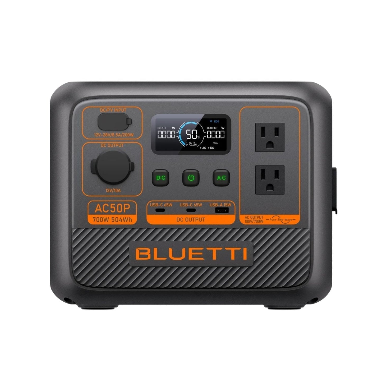 BLUETTI AC50P Portable Power Station | 504Wh | 1200W | 200W Solar Input