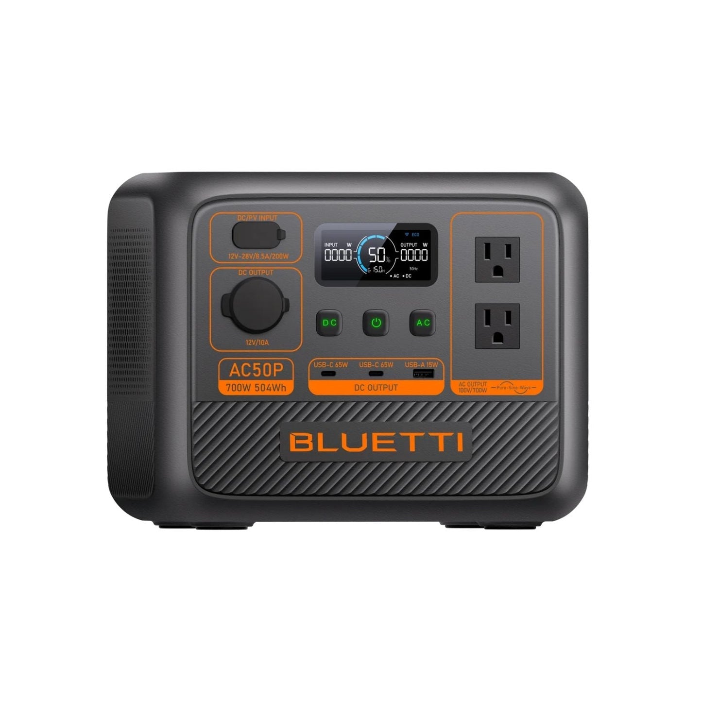 BLUETTI AC50P Portable Power Station | 504Wh | 1200W | 200W Solar Input