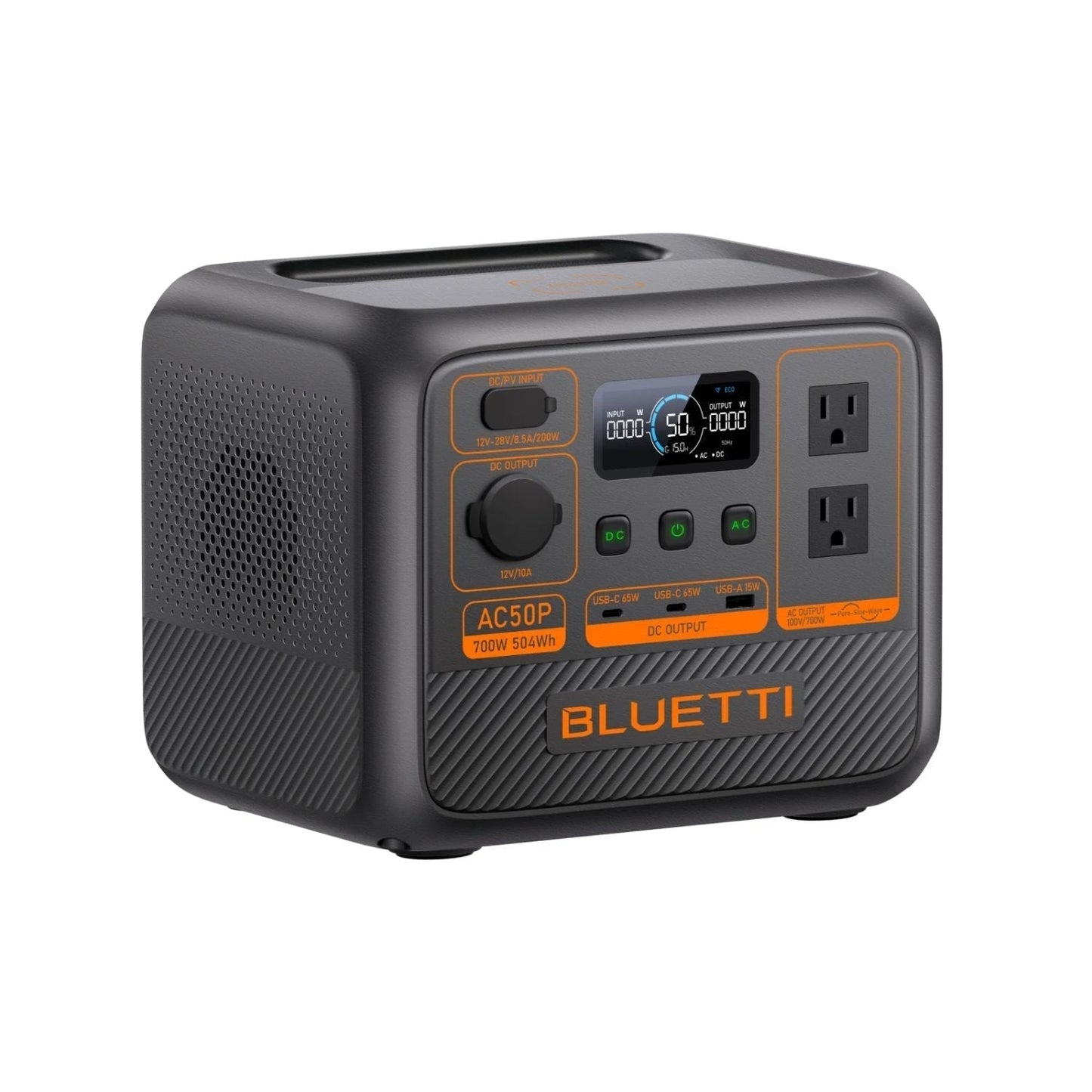 BLUETTI AC50P Portable Power Station | 504Wh | 1200W | 200W Solar Input