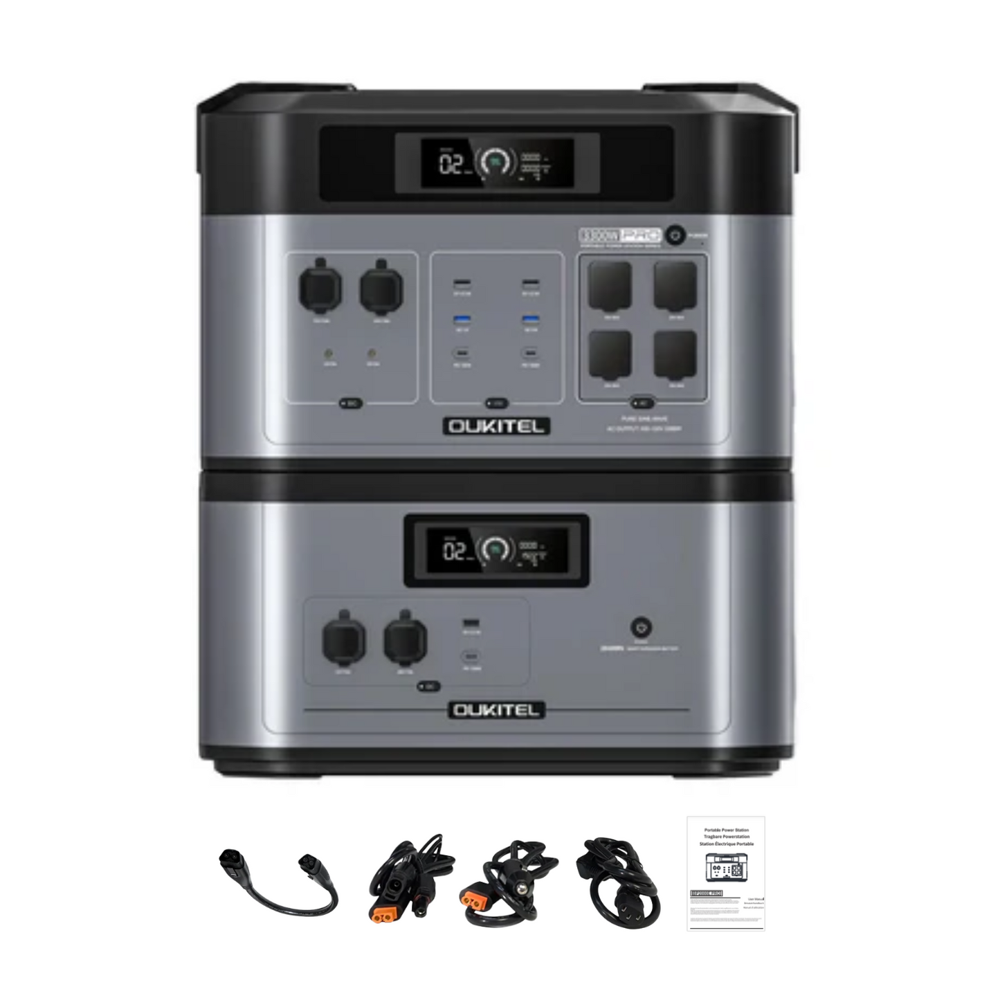 OUKITEL BP2000 PRO Portable Power Station | 2048Wh | 3600W | 1000W Solar Input