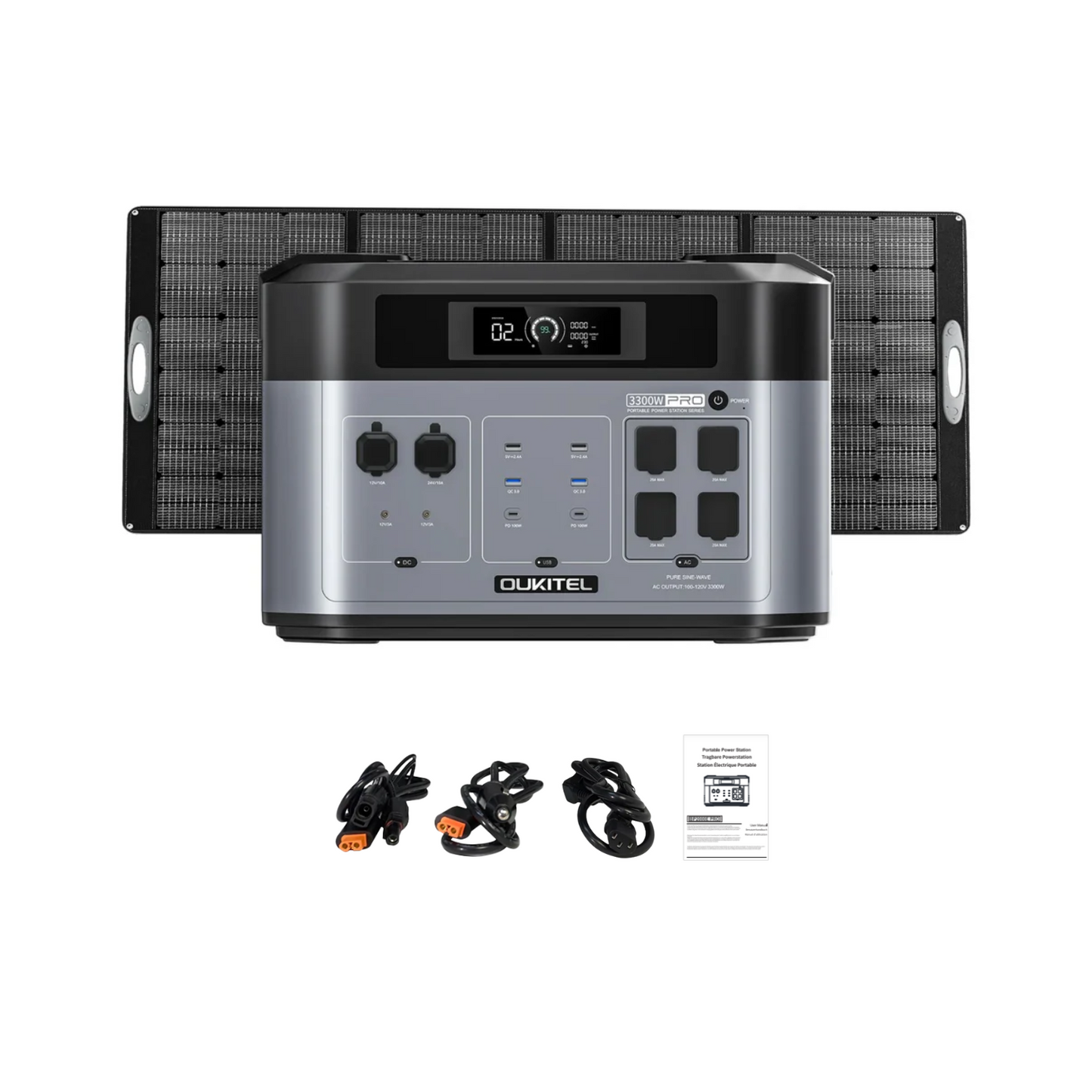 OUKITEL BP2000 PRO Portable Power Station | 2048Wh | 3600W | 1000W Solar Input