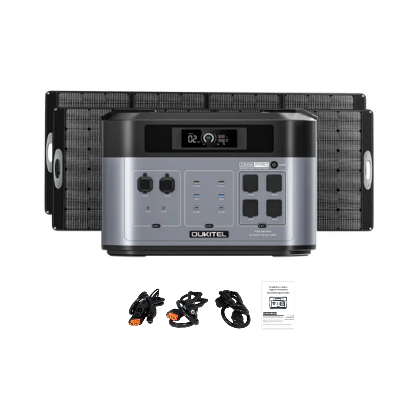 OUKITEL BP2000 PRO Portable Power Station | 2048Wh | 3600W | 1000W Solar Input