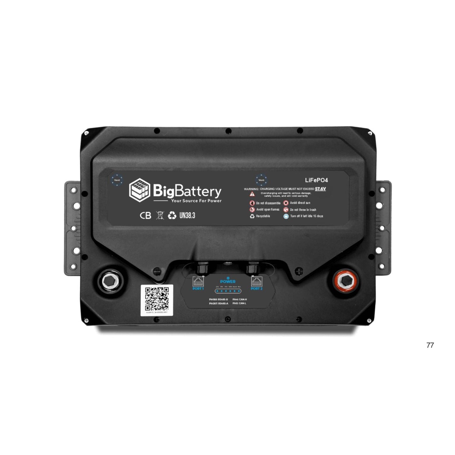 BigBattery HUSKY 2 5.12kWh 100Ah 48V Inverter Comms Lithium Battery