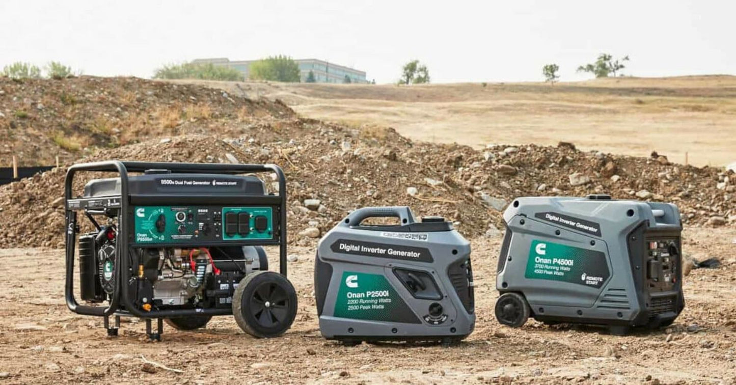 Cummins Onan P9500DF Dual Fuel 7500W/9500W Portable Generator | Remote Start | EPA Approved
