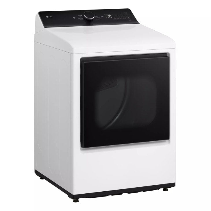 7.3 cu. ft. Ultra Large Capacity Rear Control Electric Dryer with LG EasyLoad™ Door and AI Sensing