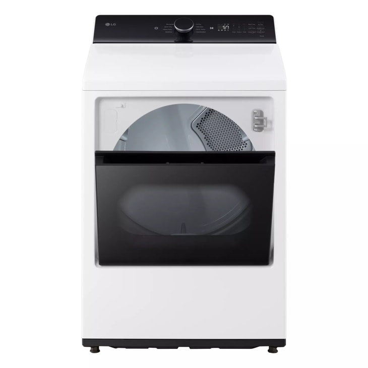 7.3 cu. ft. Ultra Large Capacity Rear Control Electric Dryer with LG EasyLoad™ Door and AI Sensing