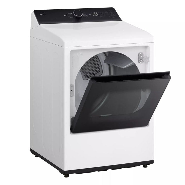 7.3 cu. ft. Ultra Large Capacity Rear Control Electric Dryer with LG EasyLoad™ Door and AI Sensing