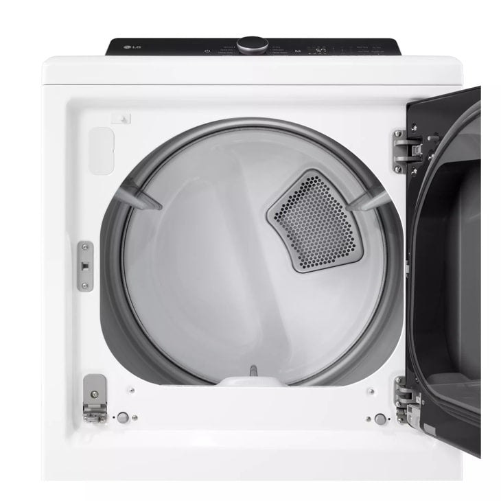 7.3 cu. ft. Ultra Large Capacity Rear Control Electric Dryer with LG EasyLoad™ Door and AI Sensing