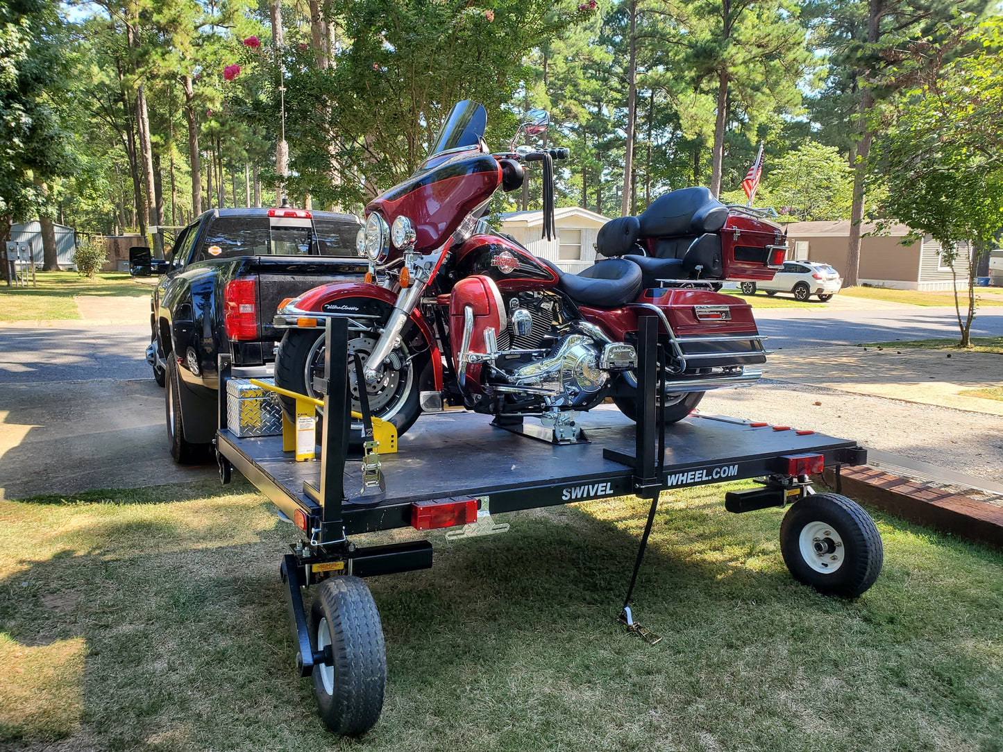 Swivelwheel-DW58  Golf Cart - Motorcycle Carrier / Hauler