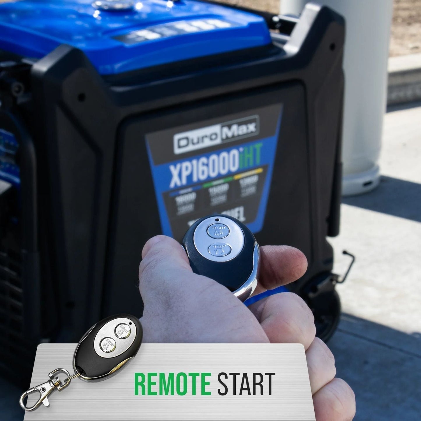 DuroMax XP16000iHT Tri-Fuel 13000W/16000W Portable Inverter Generator | Low THD