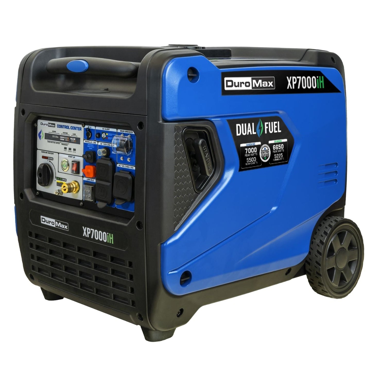 DuroMax XP7000iH Dual Fuel 9000W/7000W Portable Inverter Generator | CO Alert