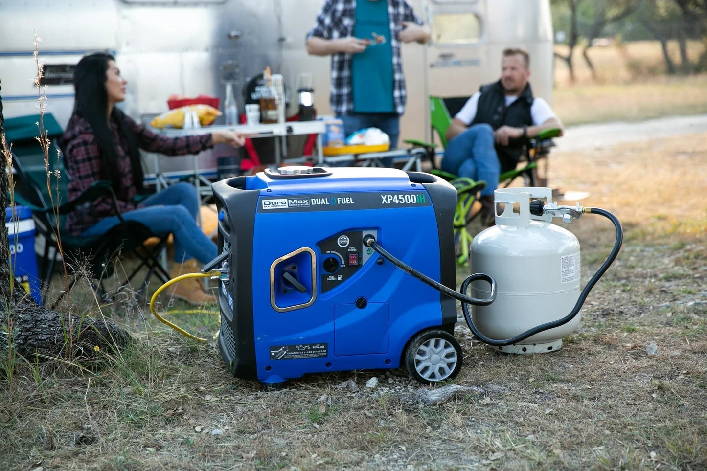 DuroMax XP4500iH Dual Fuel 3420W/4500W Portable Inverter Generator | CO Alert
