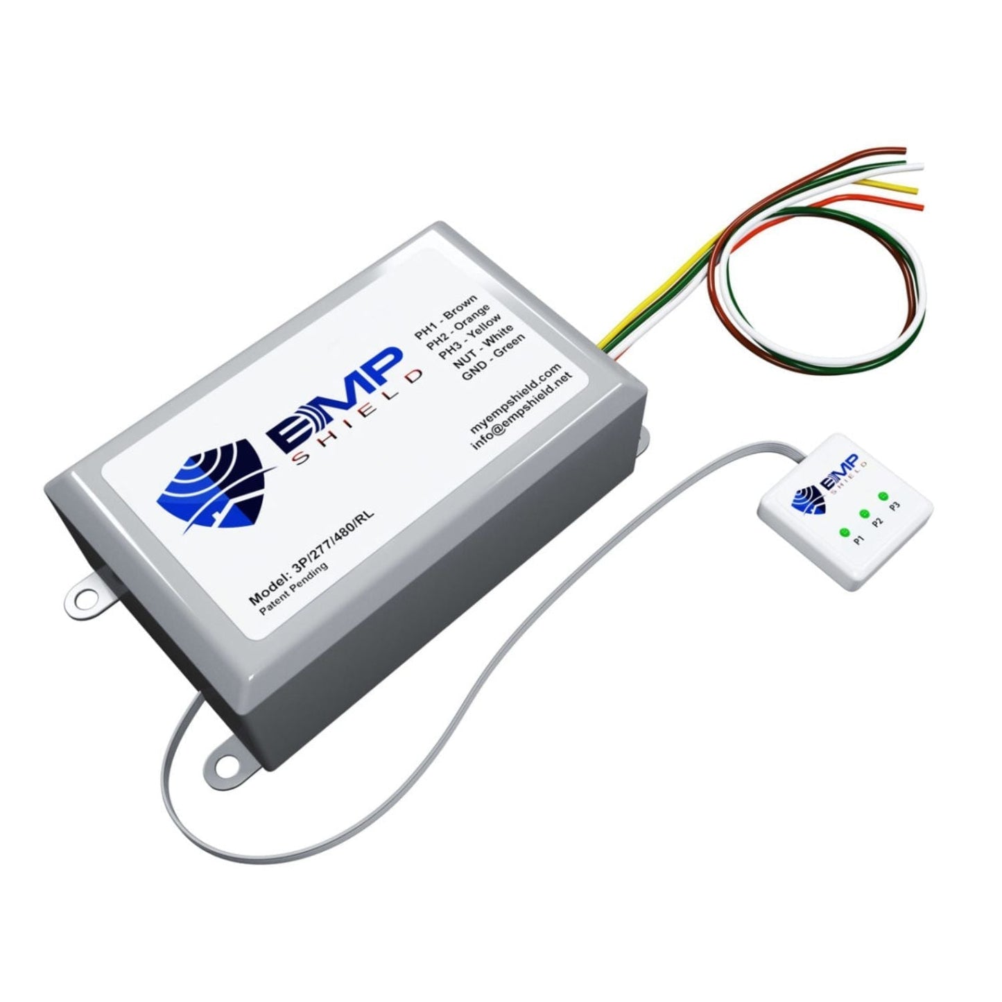 EMP Shield 3-Phase 277-480 Volt Concealed Model With External LEDs