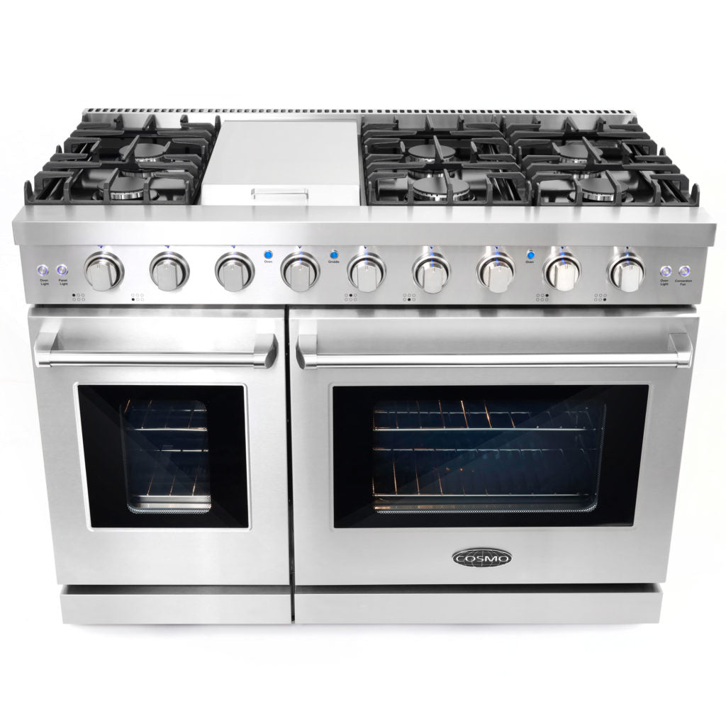48" Professional Style Double Oven Gas Range