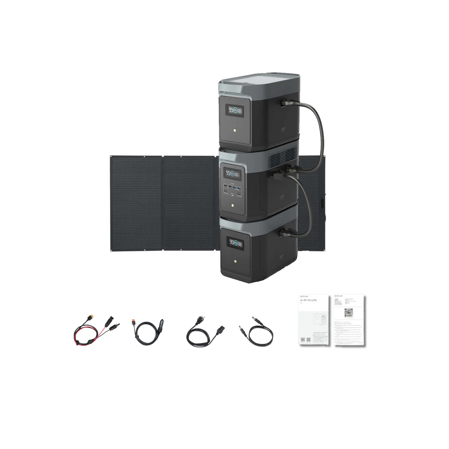 EcoFlow DELTA 2 Max Portable Power Station | 2048Wh | 2400W | 1000W Solar Input