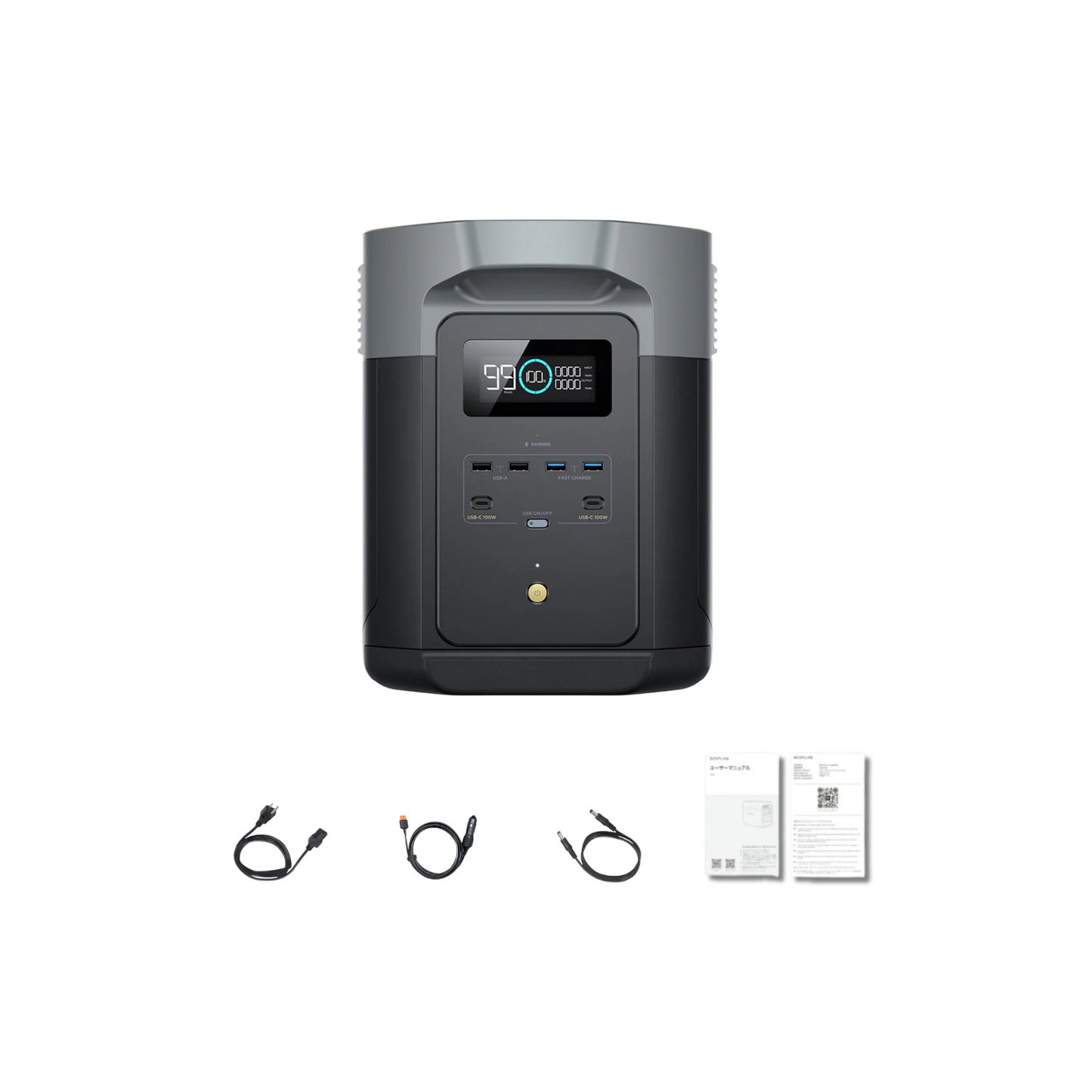EcoFlow DELTA 2 Max Portable Power Station | 2048Wh | 2400W | 1000W Solar Input