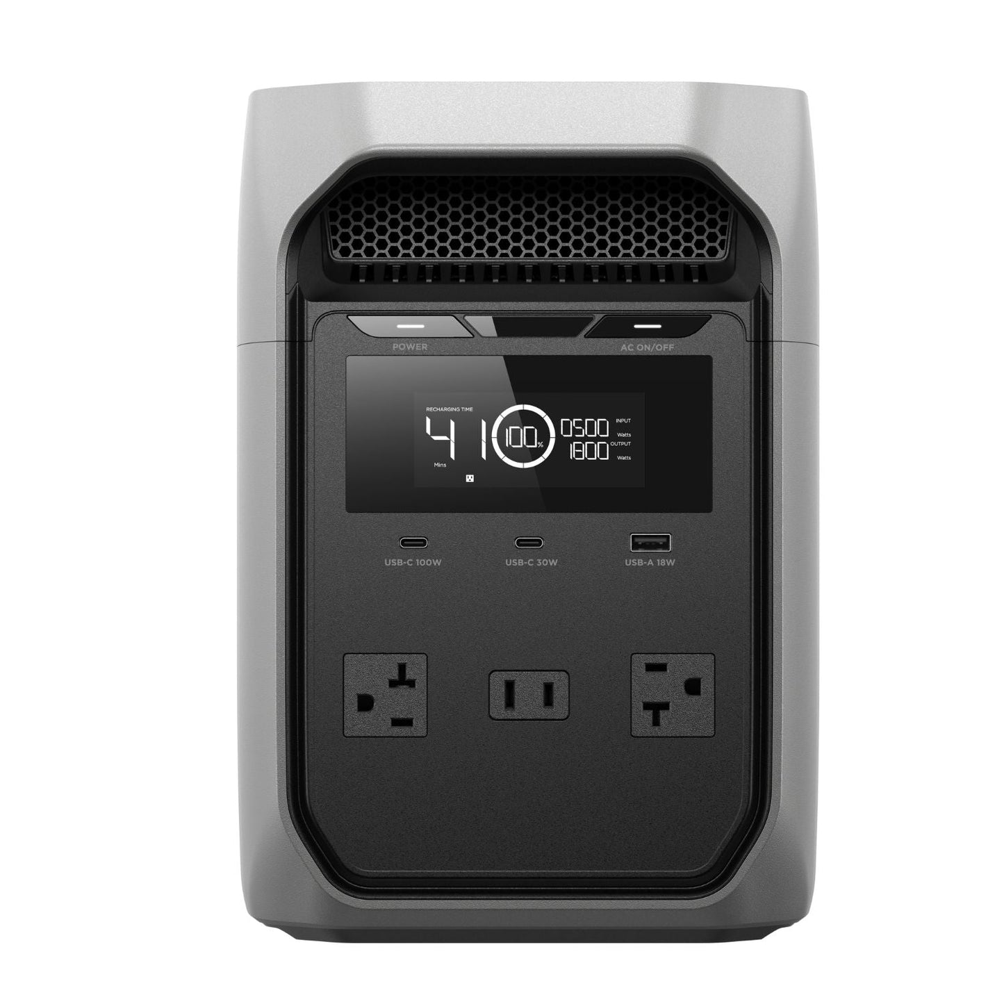 EcoFlow DELTA 3 Classic Portable Power Station | 1024Wh | 1400W | 500W Solar Input