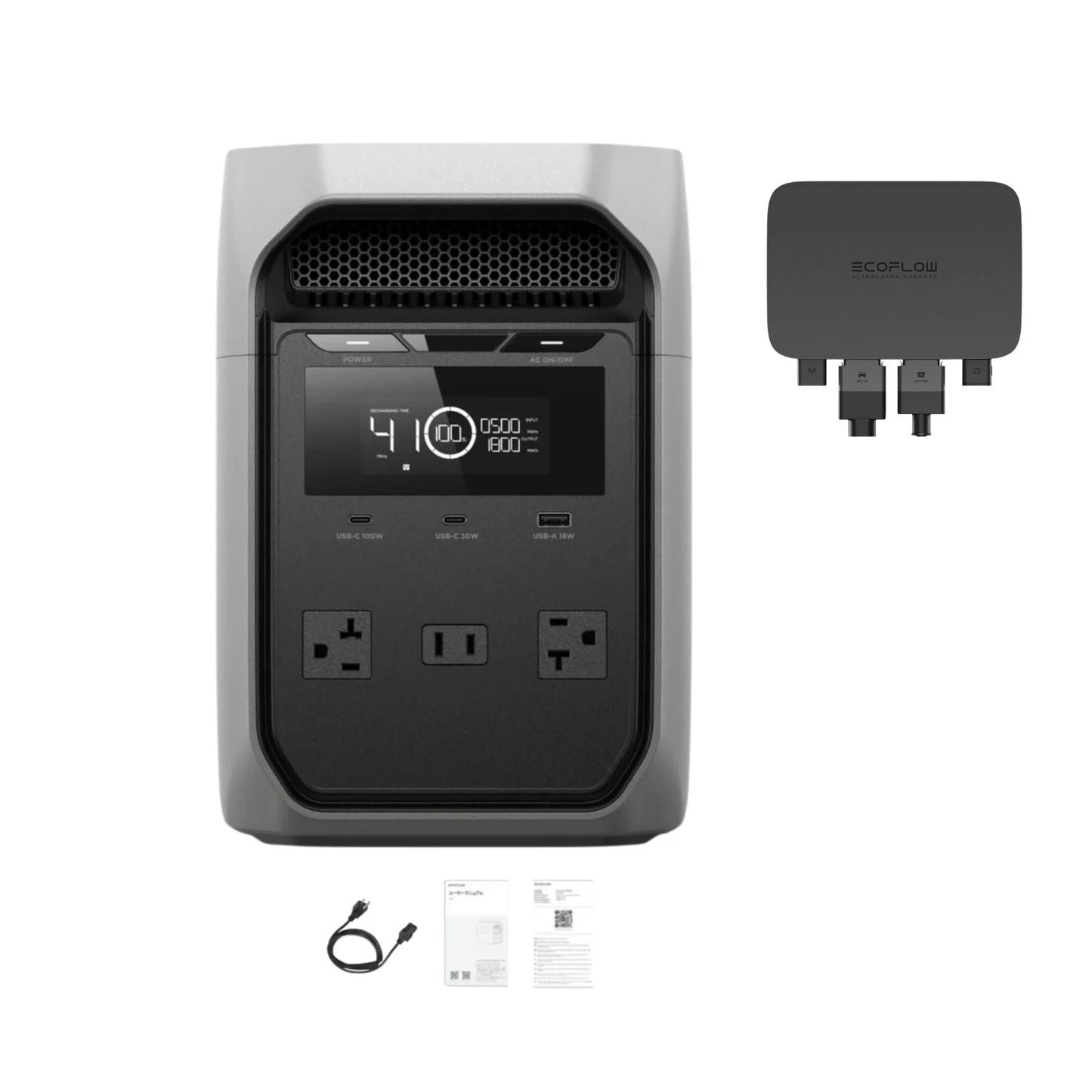 EcoFlow DELTA 3 Classic Portable Power Station | 1024Wh | 1400W | 500W Solar Input