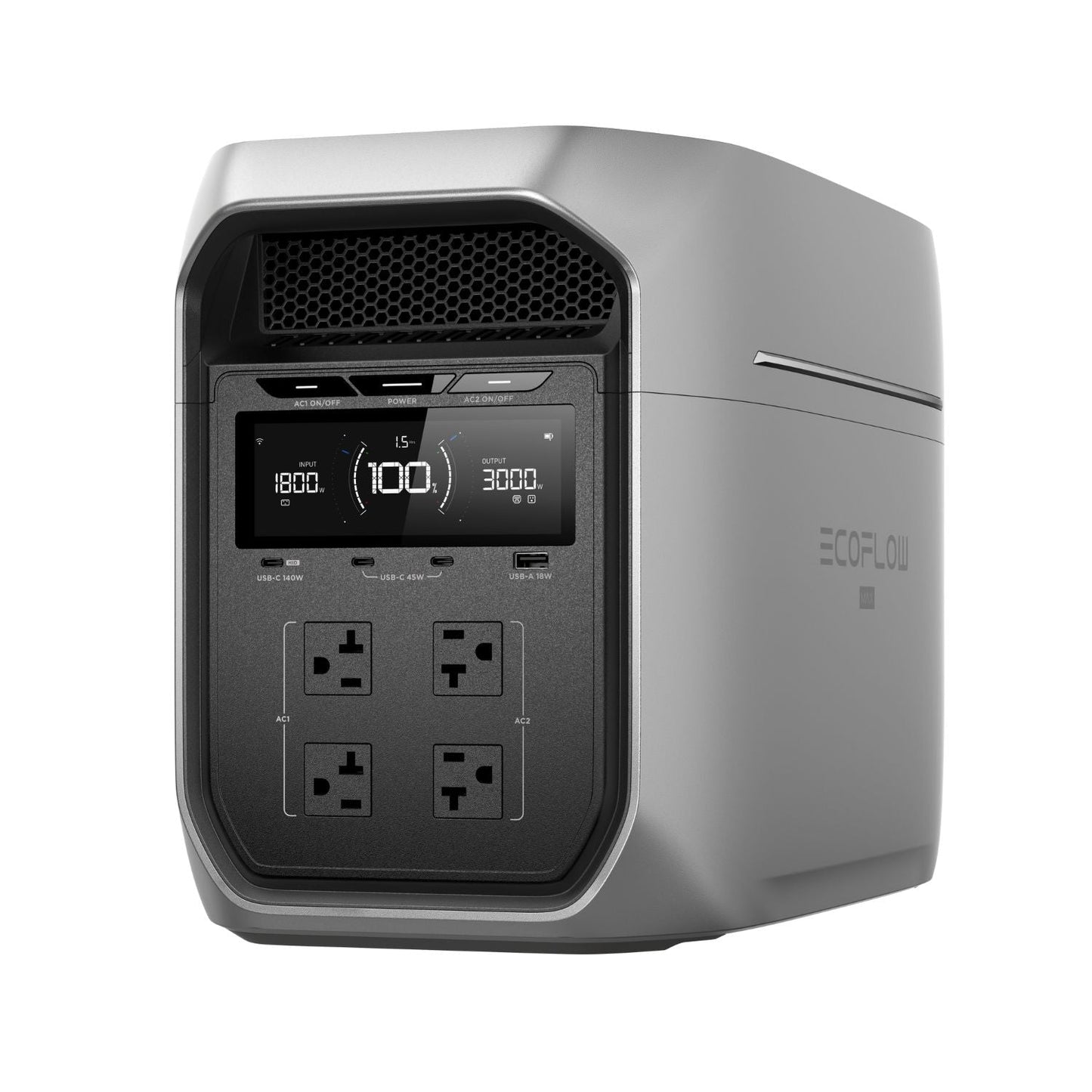 EcoFlow DELTA 3 Max Plus Portable Power Station | 2048Wh | 3000W | 1000W Solar Input