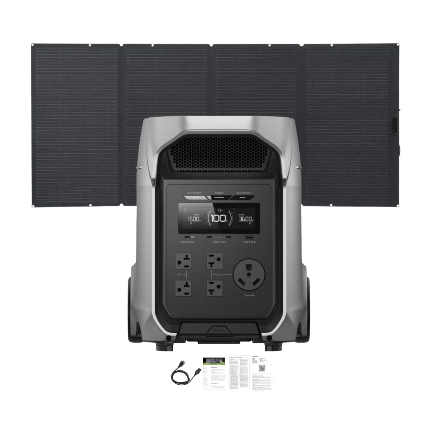 EcoFlow DELTA 3 Ultra Plus Portable Power Station | 3072Wh | 3600W | 1600W Solar Input