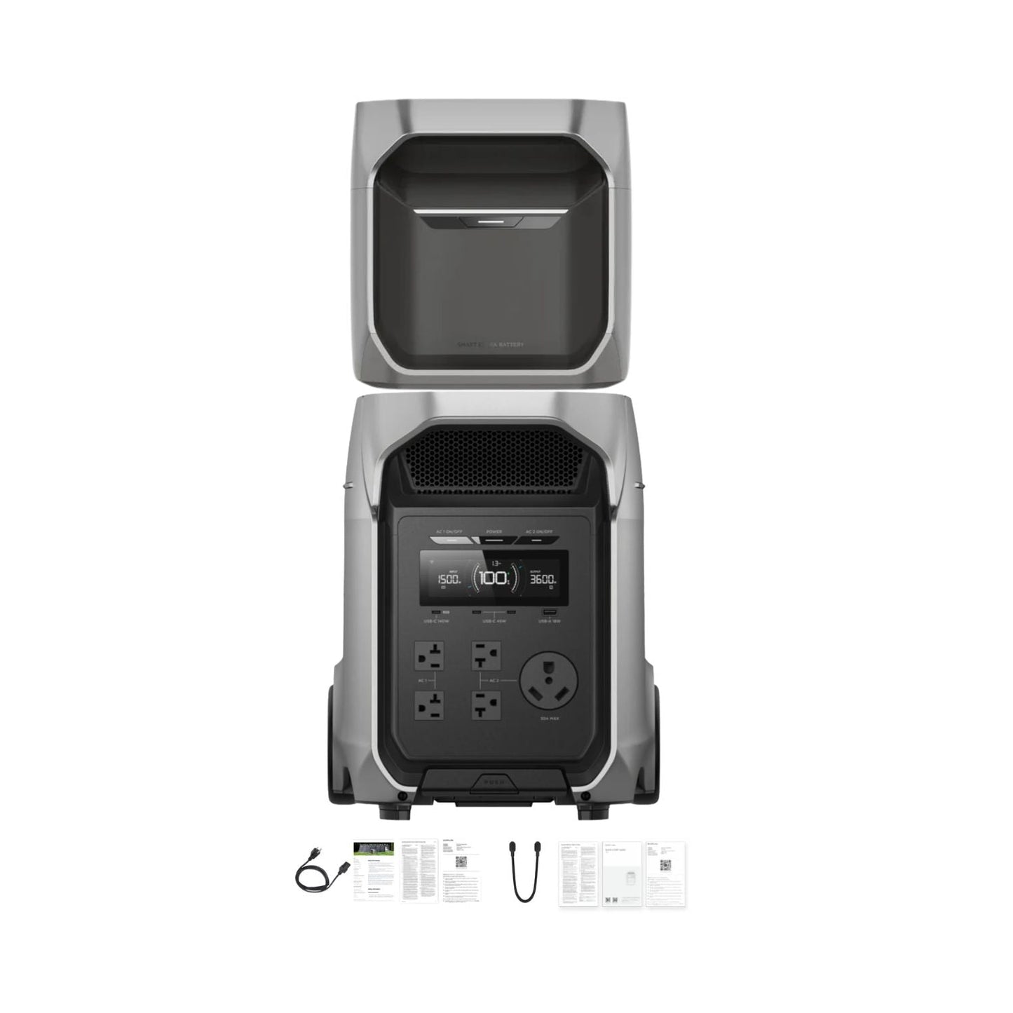 EcoFlow DELTA 3 Ultra Plus Portable Power Station | 3072Wh | 3600W | 1600W Solar Input