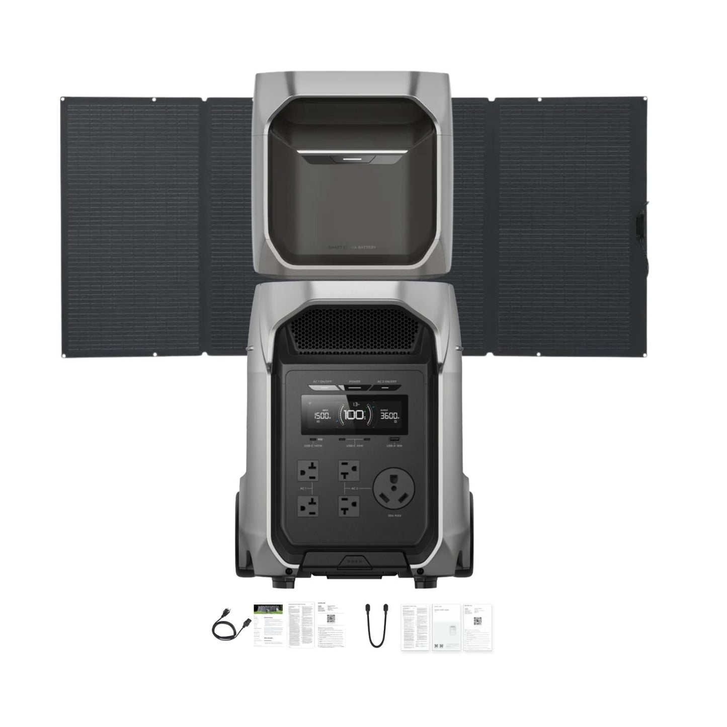EcoFlow DELTA 3 Ultra Plus Portable Power Station | 3072Wh | 3600W | 1600W Solar Input