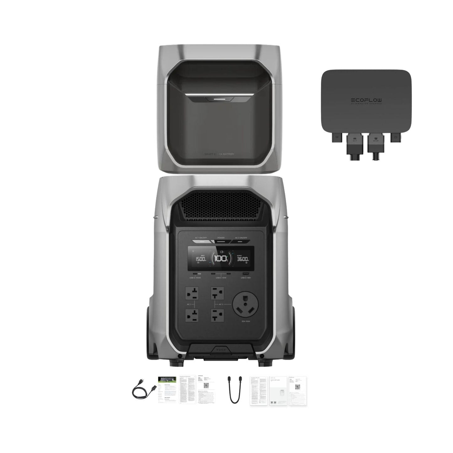 EcoFlow DELTA 3 Ultra Plus Portable Power Station | 3072Wh | 3600W | 1600W Solar Input