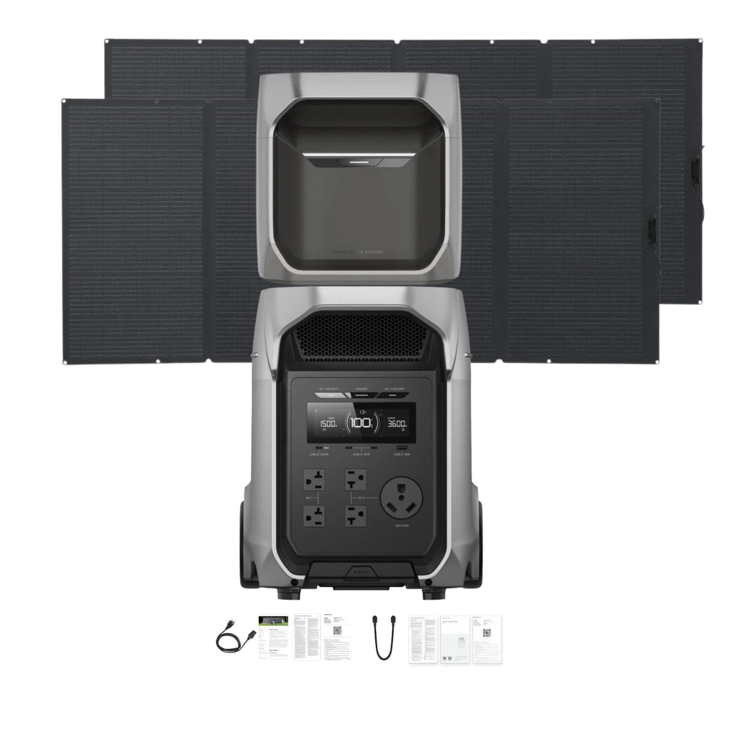 EcoFlow DELTA 3 Ultra Plus Portable Power Station | 3072Wh | 3600W | 1600W Solar Input