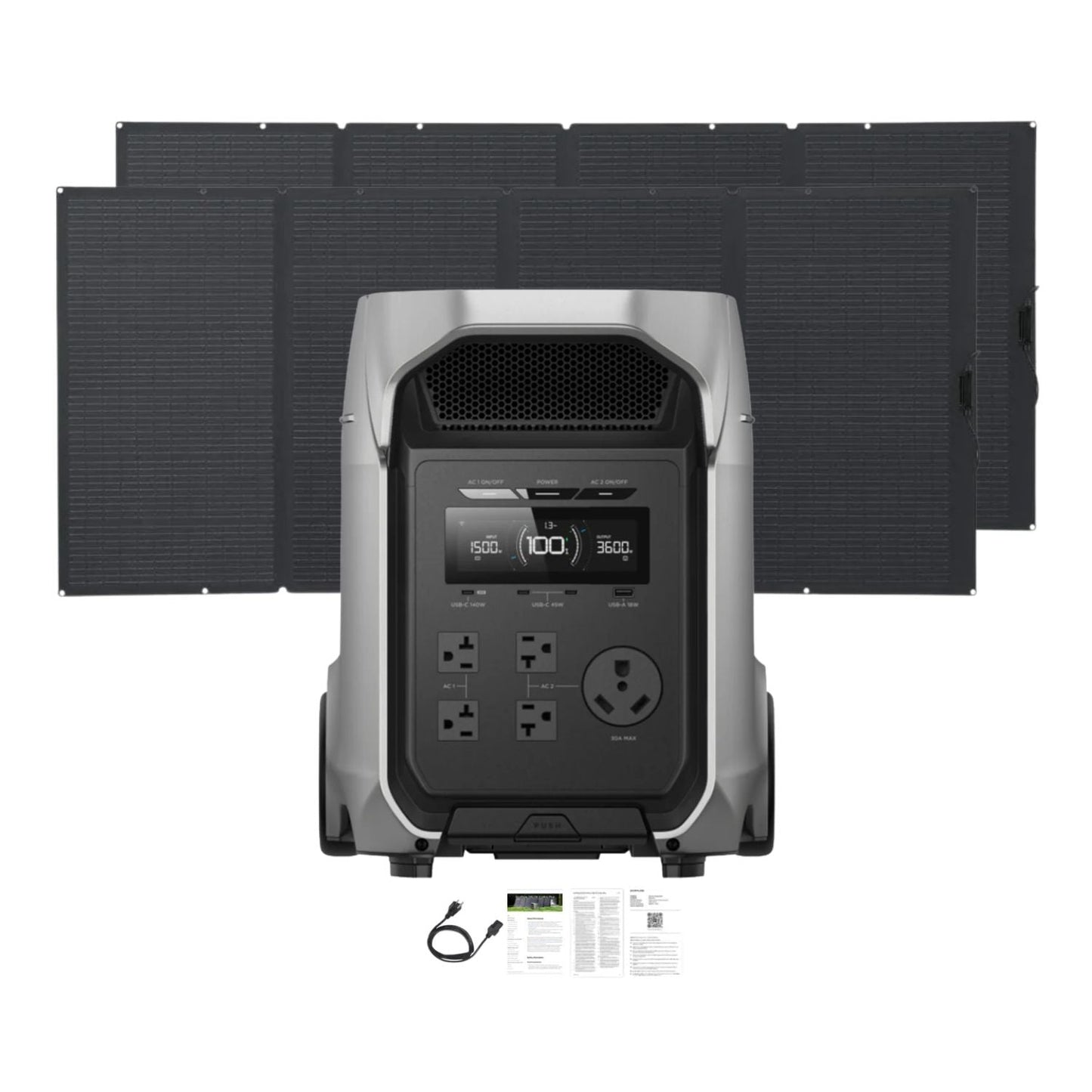EcoFlow DELTA 3 Ultra Plus Portable Power Station | 3072Wh | 3600W | 1600W Solar Input