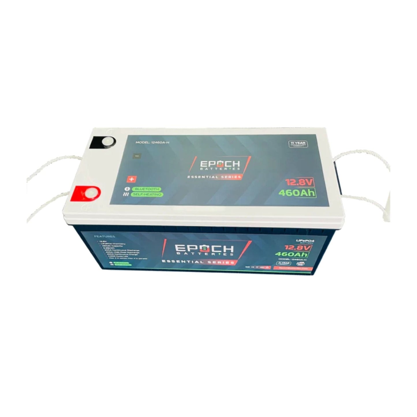 Epoch Batteries 12V 460Ah (5.89kWh) LiFePO4 Battery | Essential Series | Bluetooth | Heated