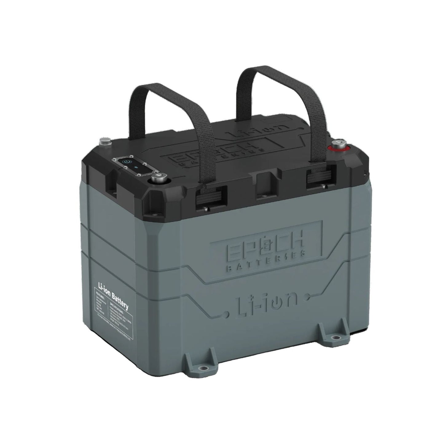 Epoch Batteries 24V 100Ah (2.56kWh) LiFePO4 Lithium Battery | Bluetooth | Heating | Waterproof