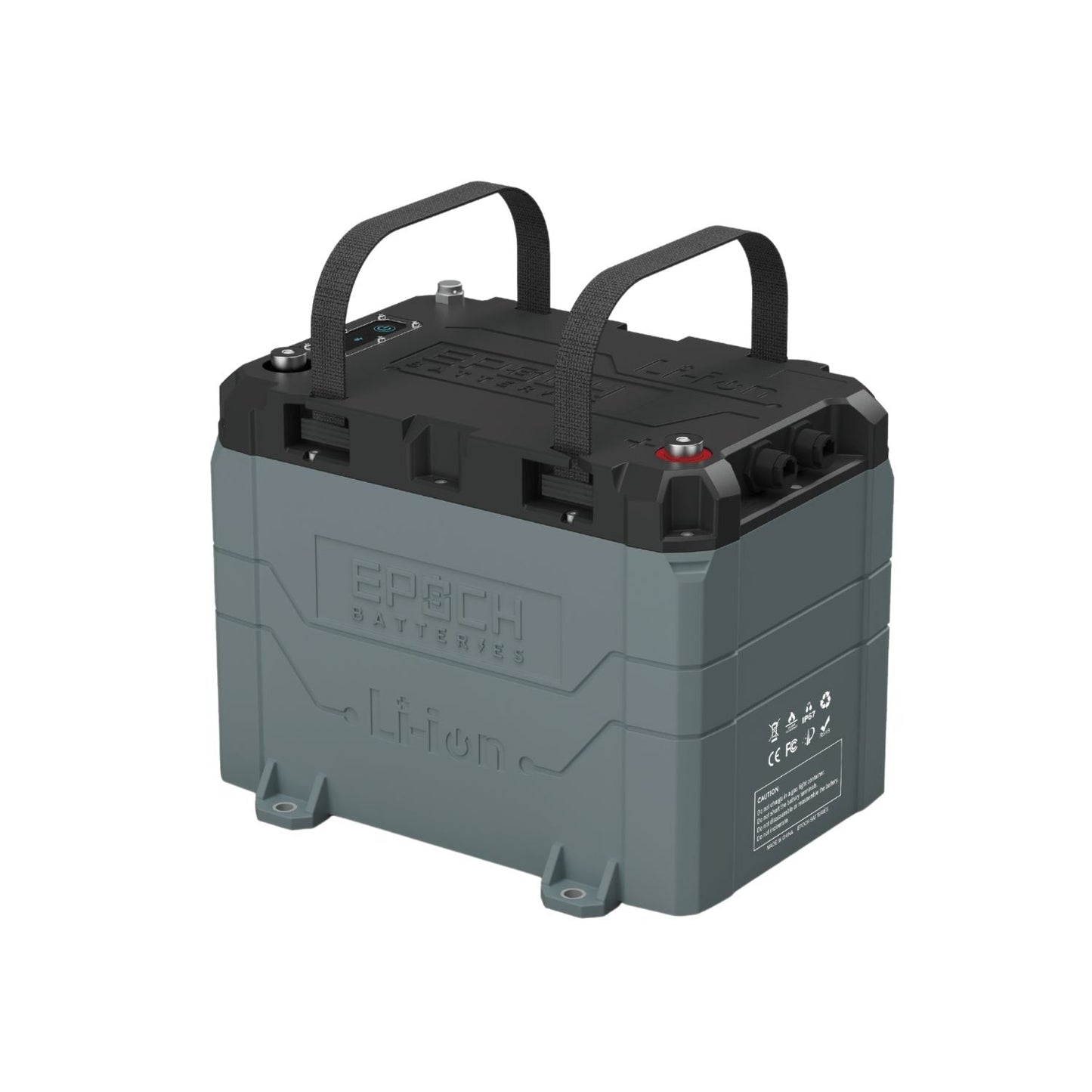 Epoch Batteries 24V 100Ah (2.56kWh) LiFePO4 Lithium Battery | Bluetooth | Heating | Waterproof