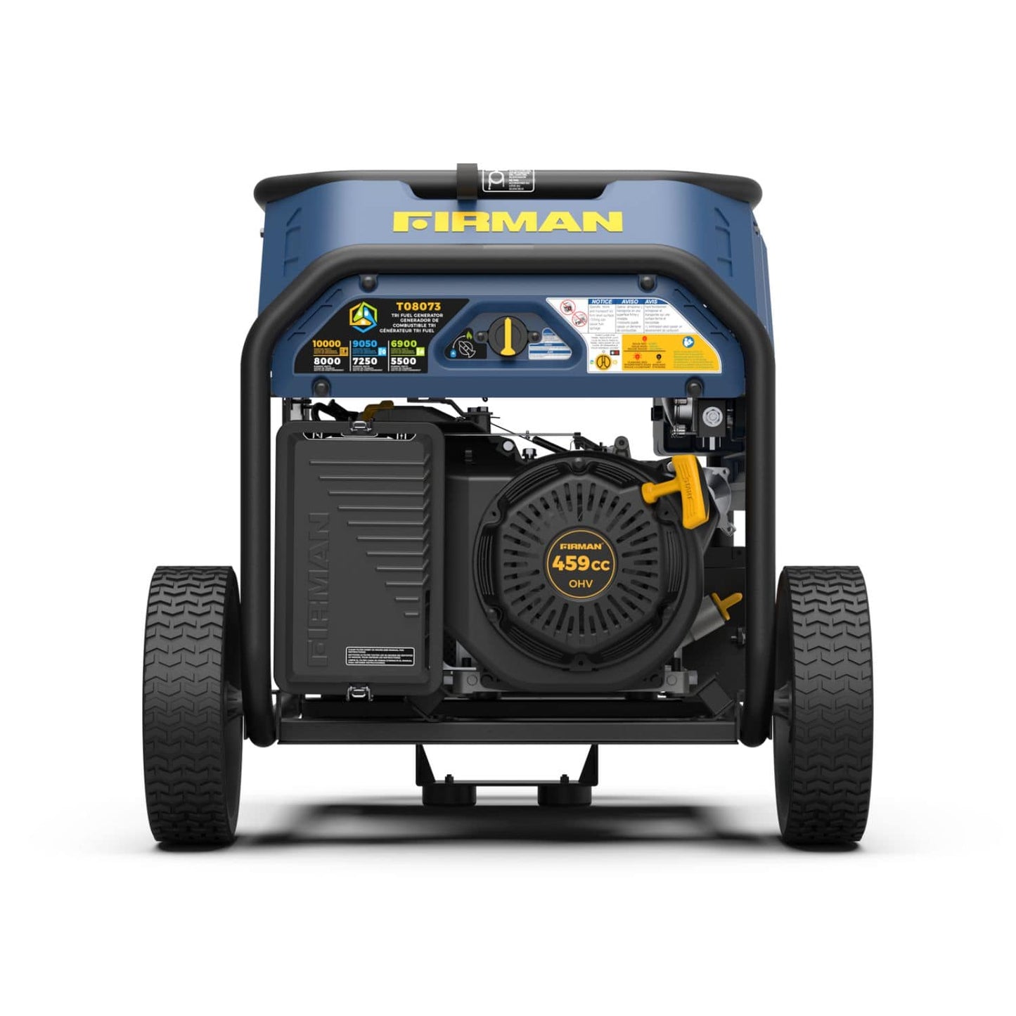 Firman T08073 Tri-Fuel 8000W/10000W Portable Generator | Electric Start | CO Alert