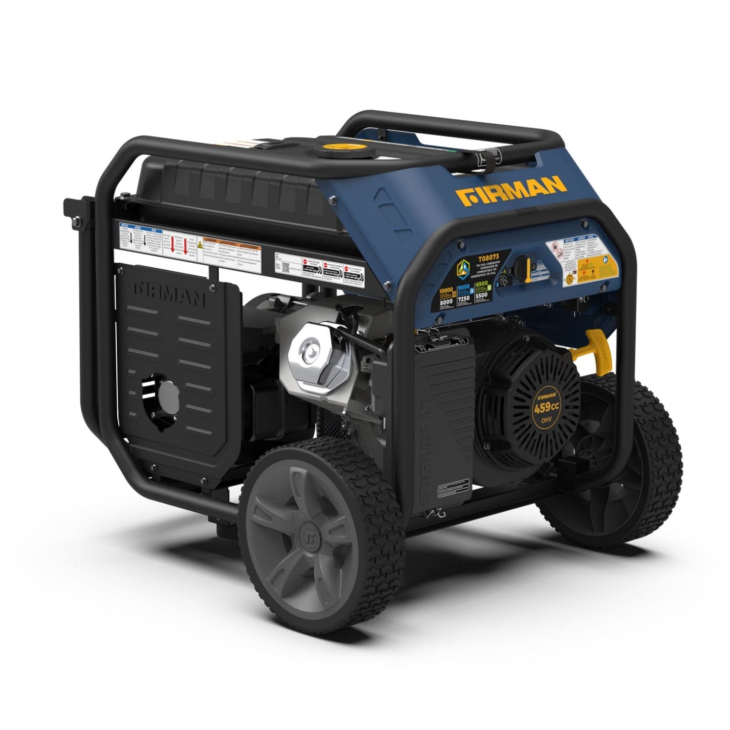 Firman T08073 Tri-Fuel 8000W/10000W Portable Generator | Electric Start | CO Alert