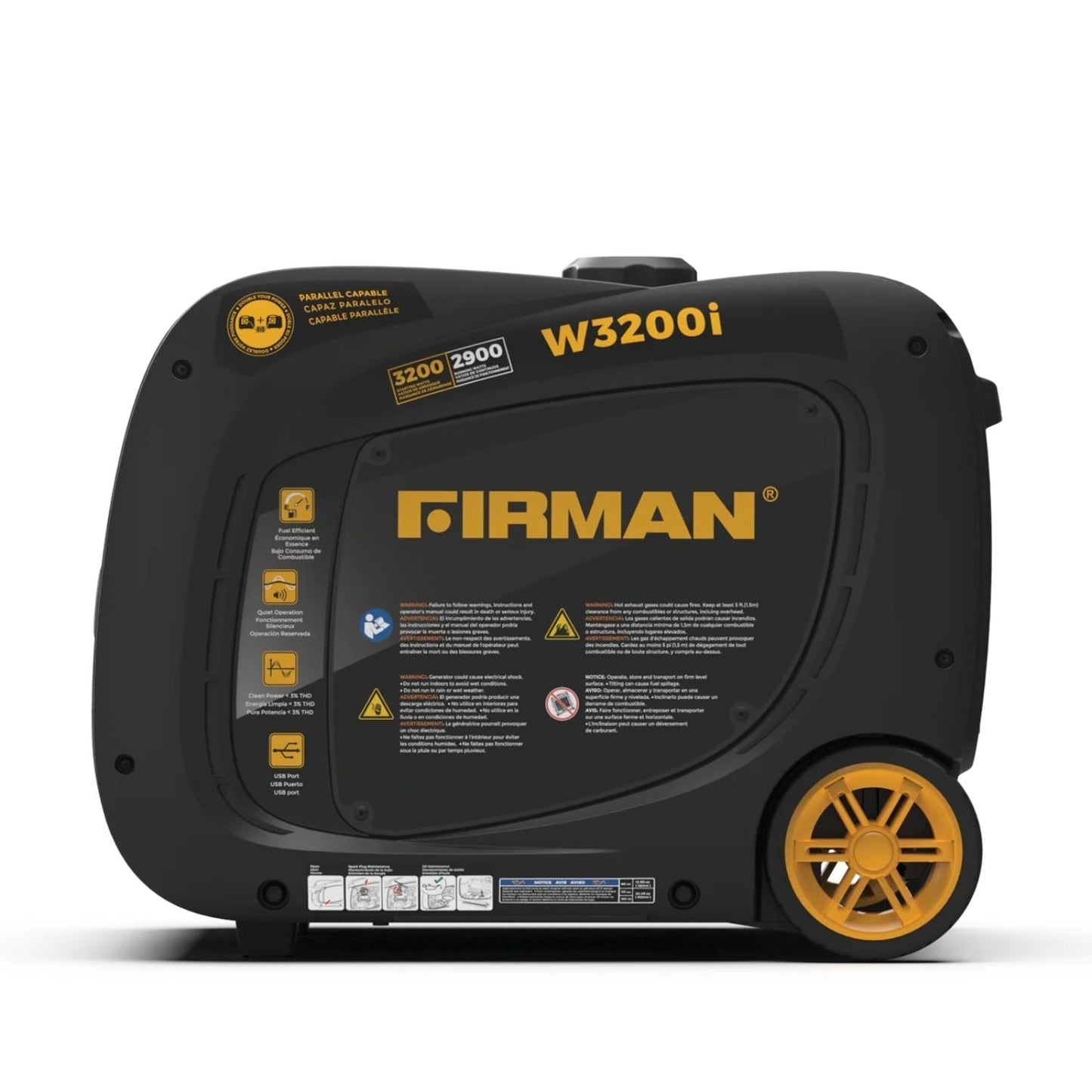 Firman W02981 Gasoline 2900W/3200W Inverter Portable Generator | Recoil Start