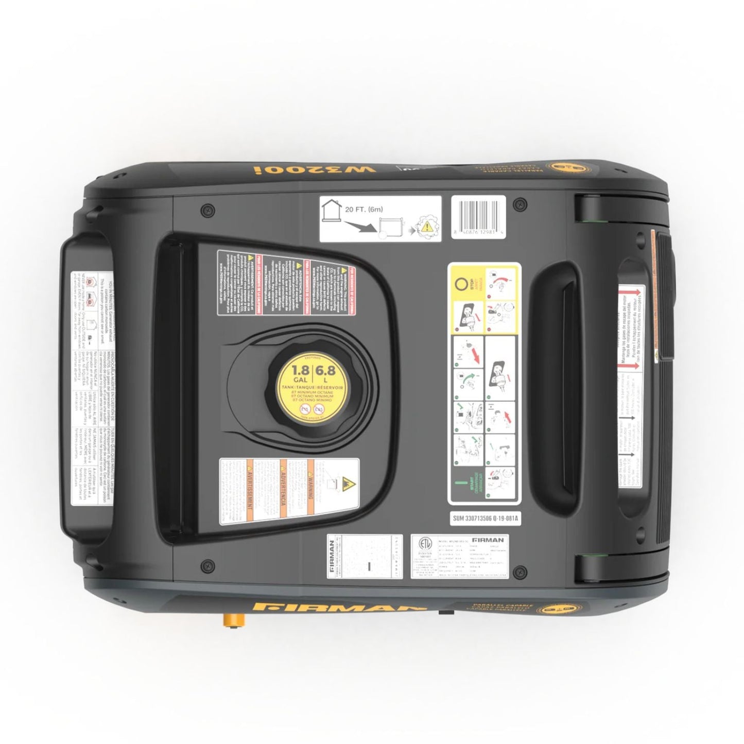 Firman W02981 Gasoline 2900W/3200W Inverter Portable Generator | Recoil Start