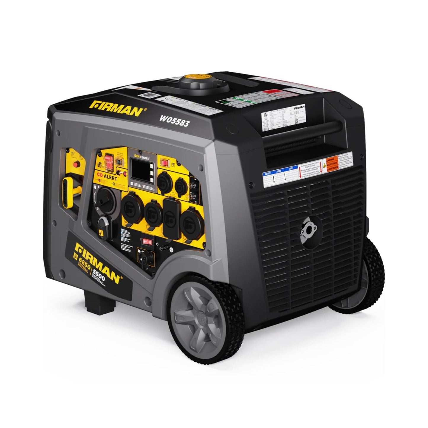 Firman W05583 Gasoline 5500W/6850W Inverter Portable Generator | Remote Start | 120/240V | CO Alert