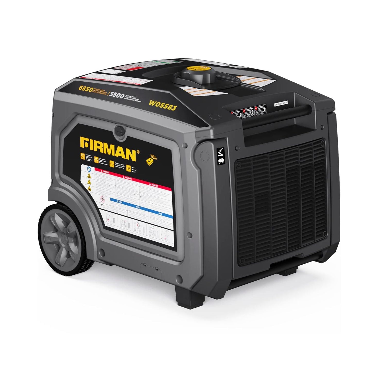Firman W05583 Gasoline 5500W/6850W Inverter Portable Generator | Remote Start | 120/240V | CO Alert