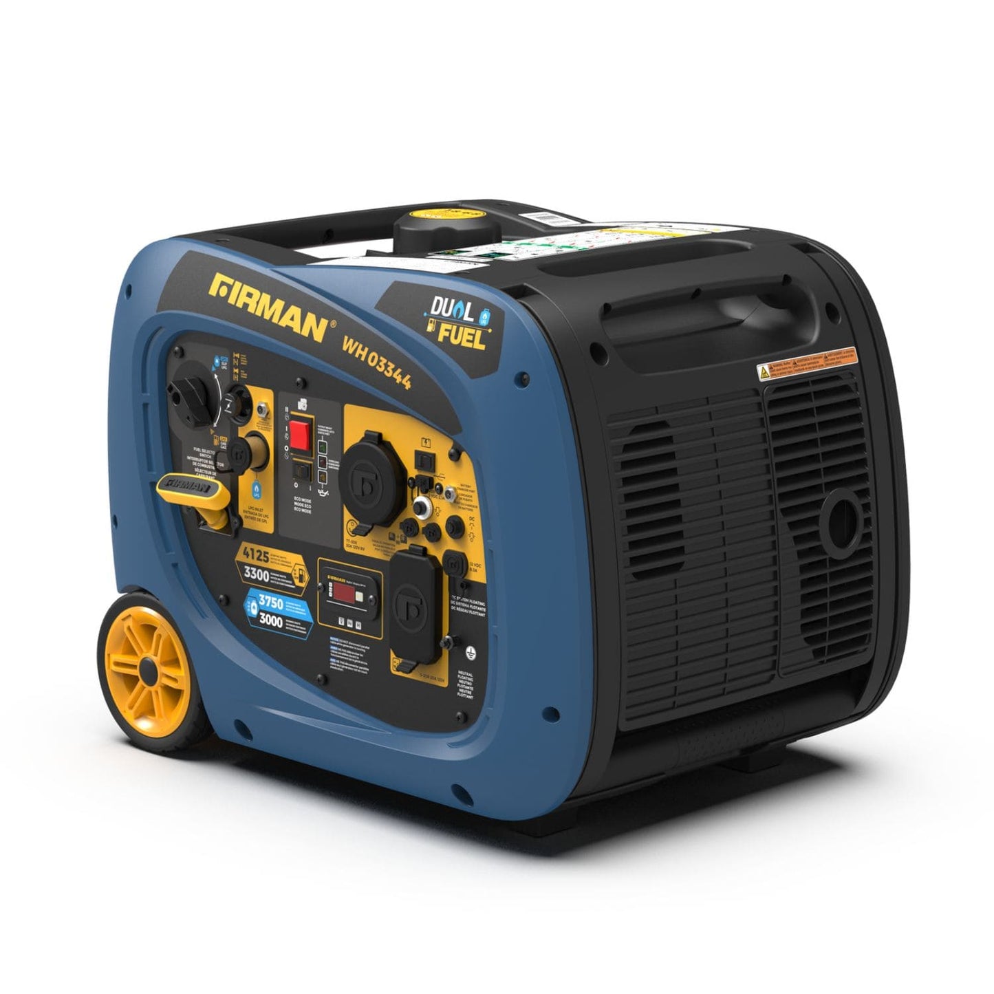 Firman WH03344 Dual Fuel 3300W/4125W Inverter Portable Generator | Electric Start