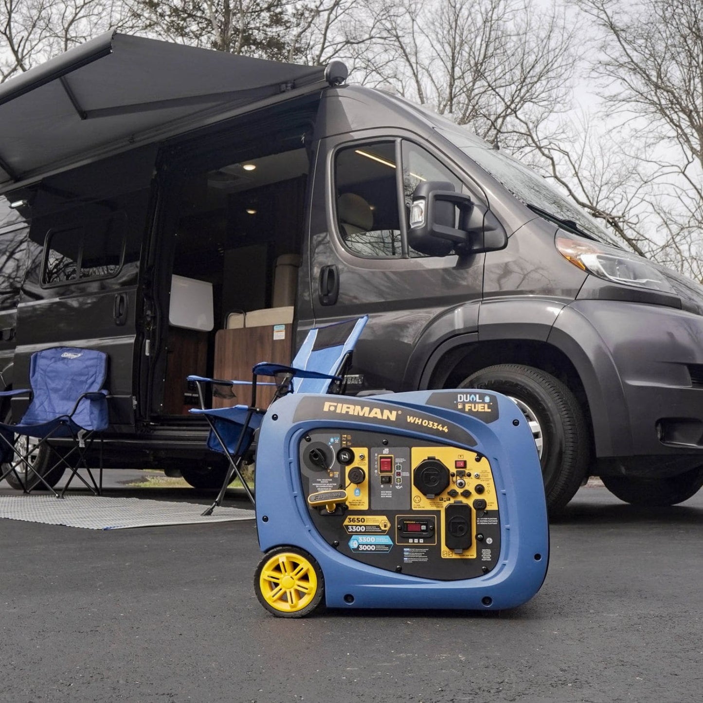 Firman WH03344 Dual Fuel 3300W/4125W Inverter Portable Generator | Electric Start